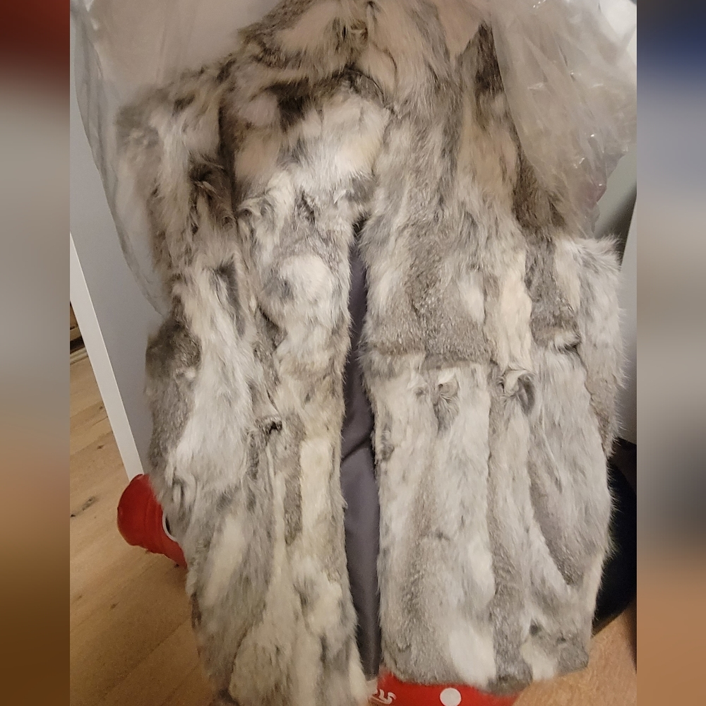 Adrienne Landau rabbit fur vest